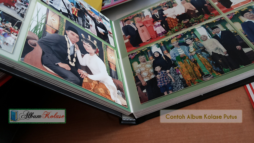 Contoh Foto Album Kolase Sambung dan Album Kolase Putus