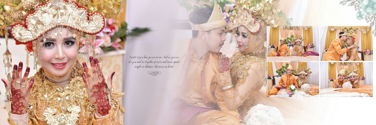 Desain Elegan Album Kolase Wedding isi